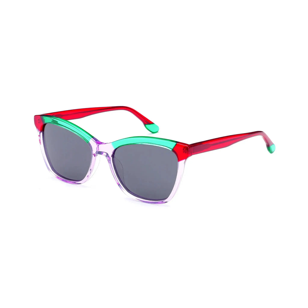 Betty’s Retro Shades Angelica sunglasses in marbled purple with dark grey lenses
