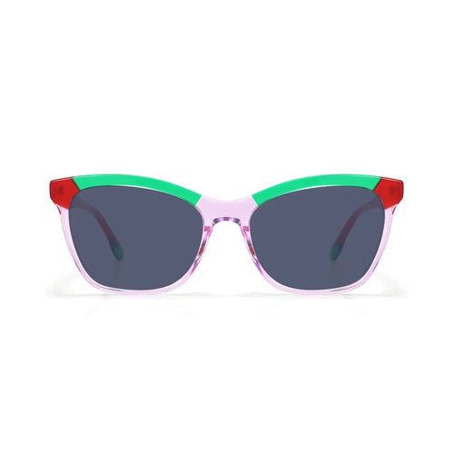 Betty’s Retro Shades Angelica sunglasses in marbled purple with dark grey lenses