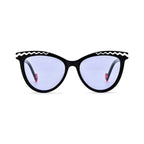 Betty’s Retro Shades Bambi sunglasses in marbled black with purple lenses