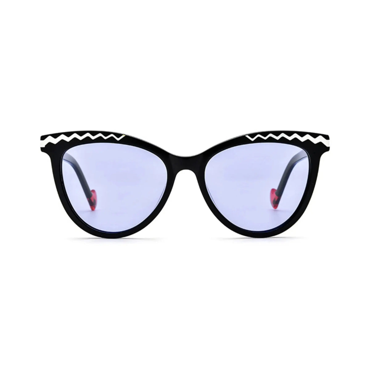 Betty’s Retro Shades Bambi sunglasses in marbled black with purple lenses