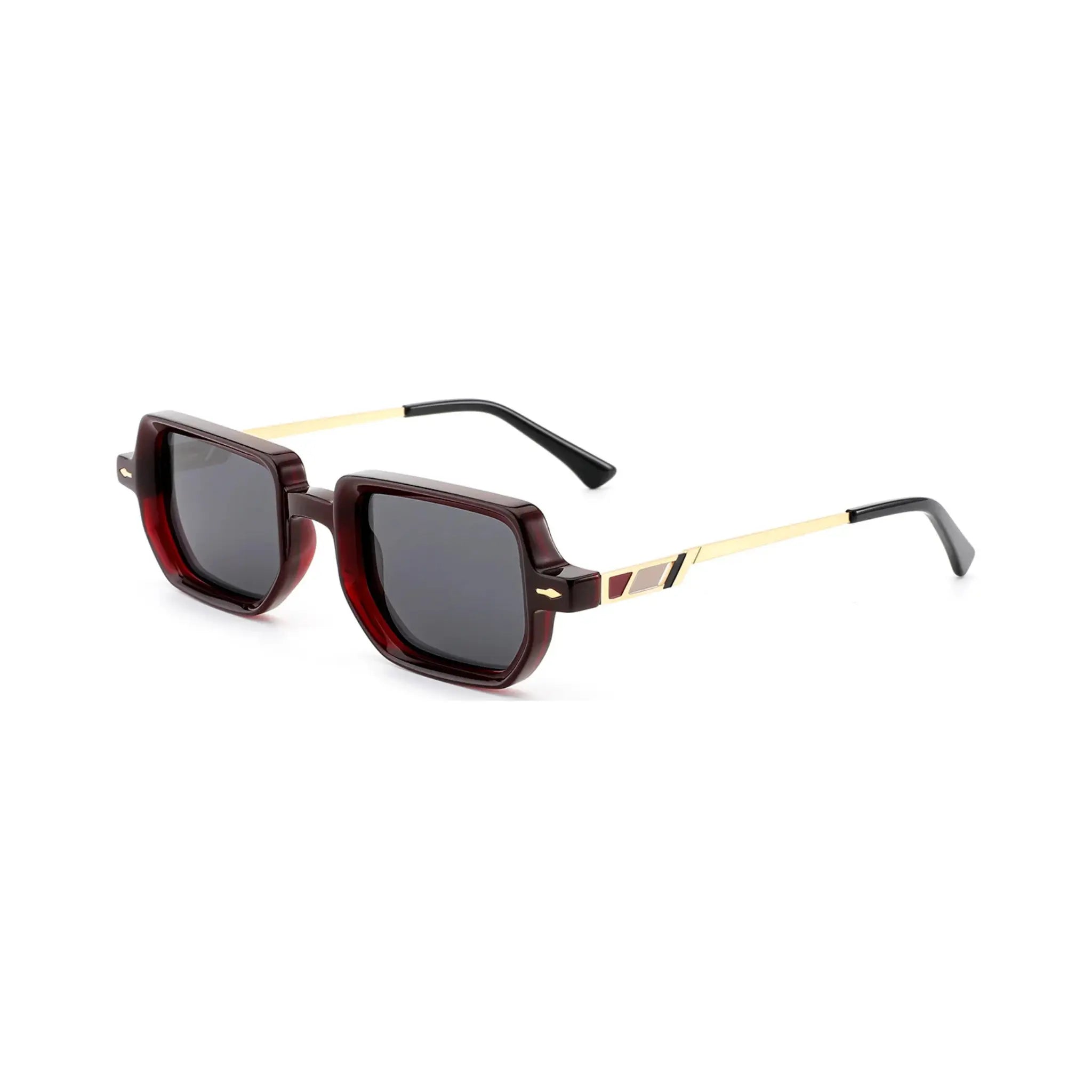 Betty’s Retro Shades Beatrice sunglasses in clear brown with dark grey lenses