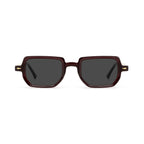 Betty’s Retro Shades Beatrice sunglasses in clear brown with dark grey lenses