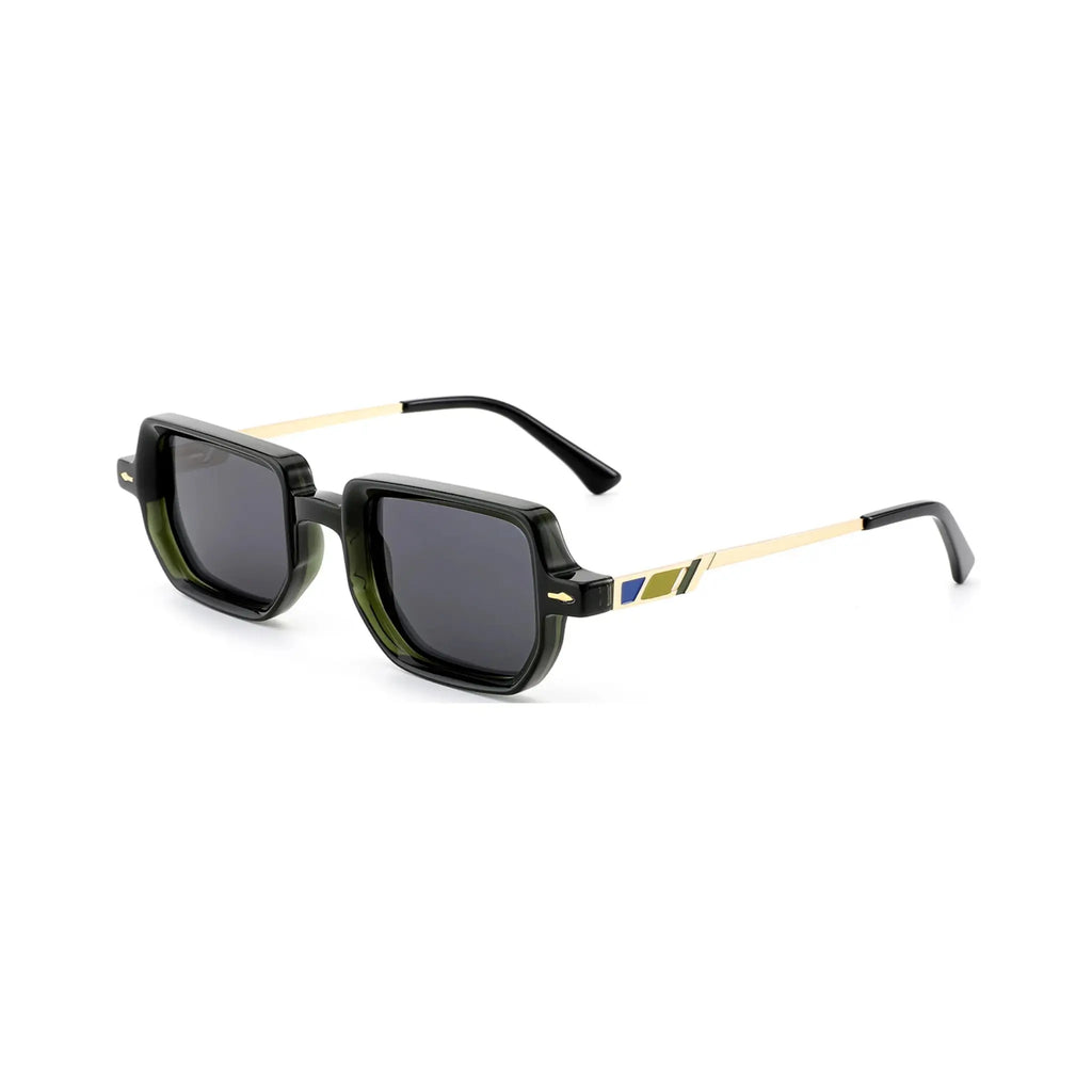 Betty’s Retro Shades Beatrice sunglasses in clear green with dark grey lenses