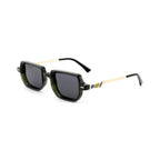Betty’s Retro Shades Beatrice sunglasses in clear green with dark grey lenses
