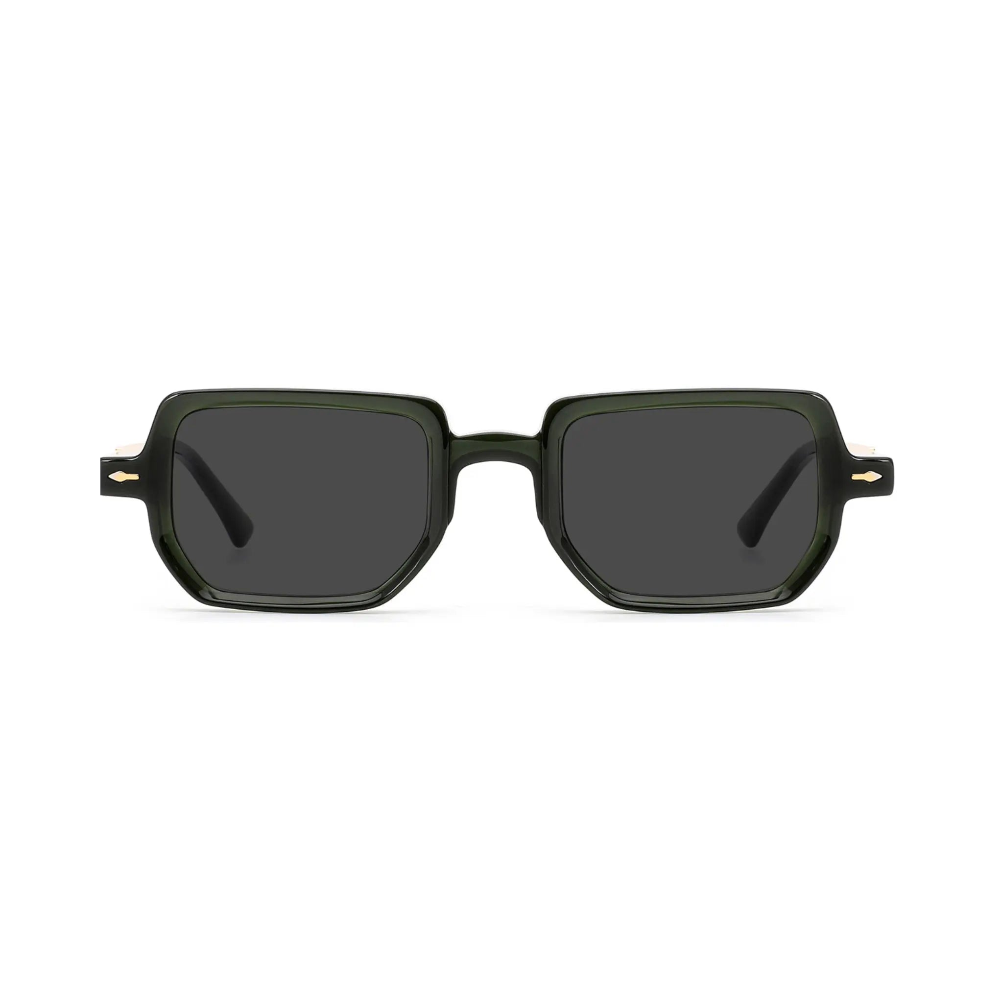 Betty’s Retro Shades Beatrice sunglasses in clear green with dark grey lenses