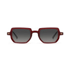 Betty’s Retro Shades Beatrice sunglasses in clear red with dark grey lenses