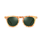 Betty’s Retro Shades Betsy sunglasses in marbled orange with dark green lenses