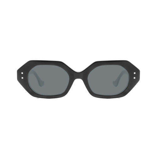 Betty’s Retro Shades Bettina sunglasses in black with dark grey lenses