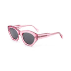 Betty’s Retro Shades Candy sunglasses in clear pink with dark grey lenses
