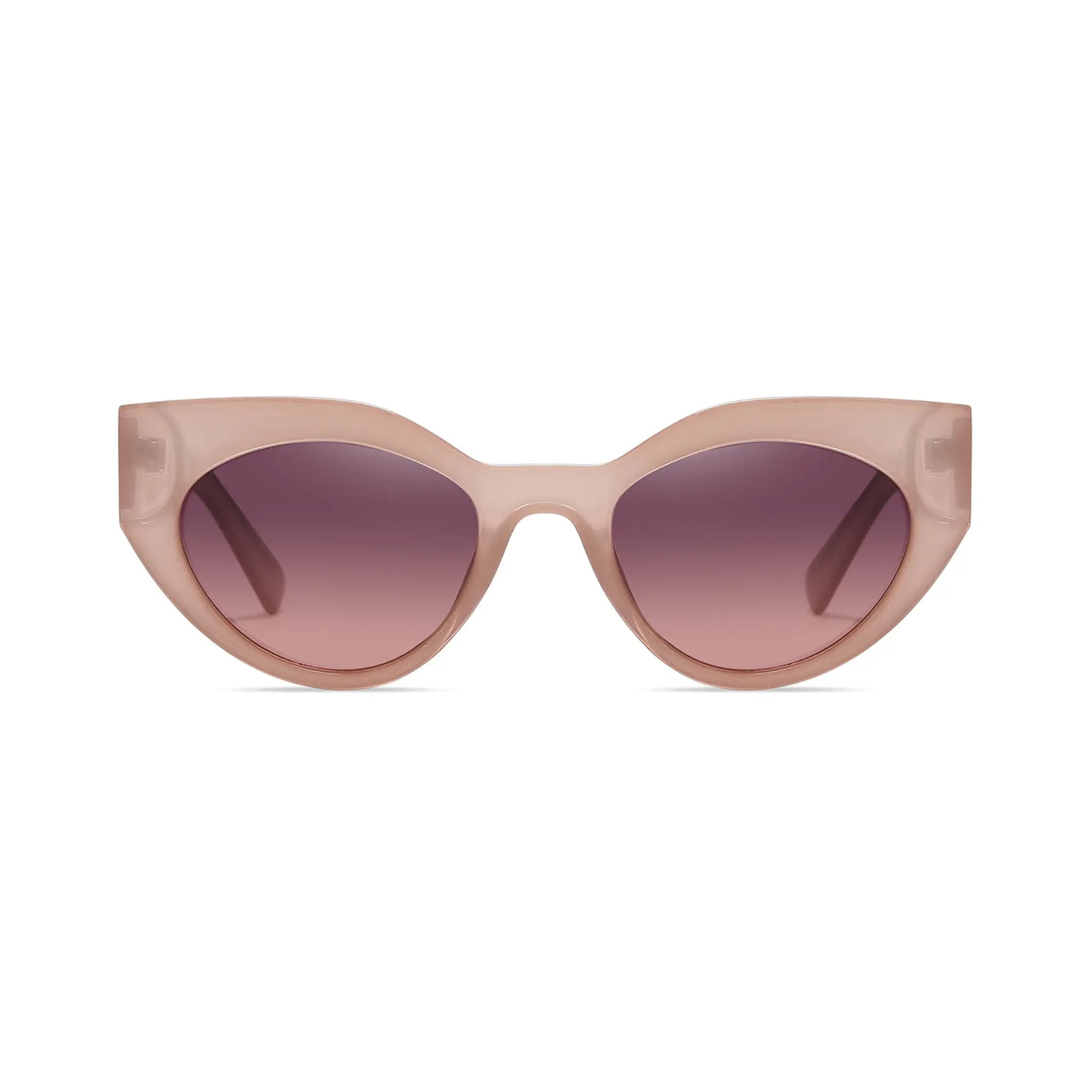 Betty’s Retro Shades Carlotta sunglasses in brown with sunset gradient lenses