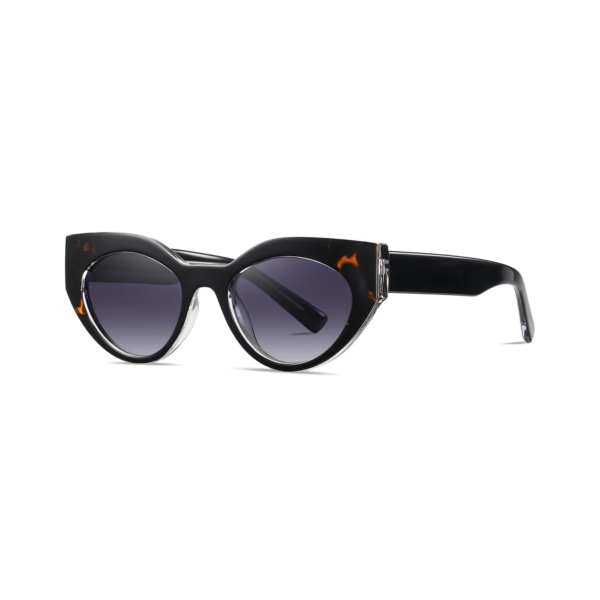 Betty’s Retro Shades Carlotta sunglasses in marbled black with grey gradient lenses