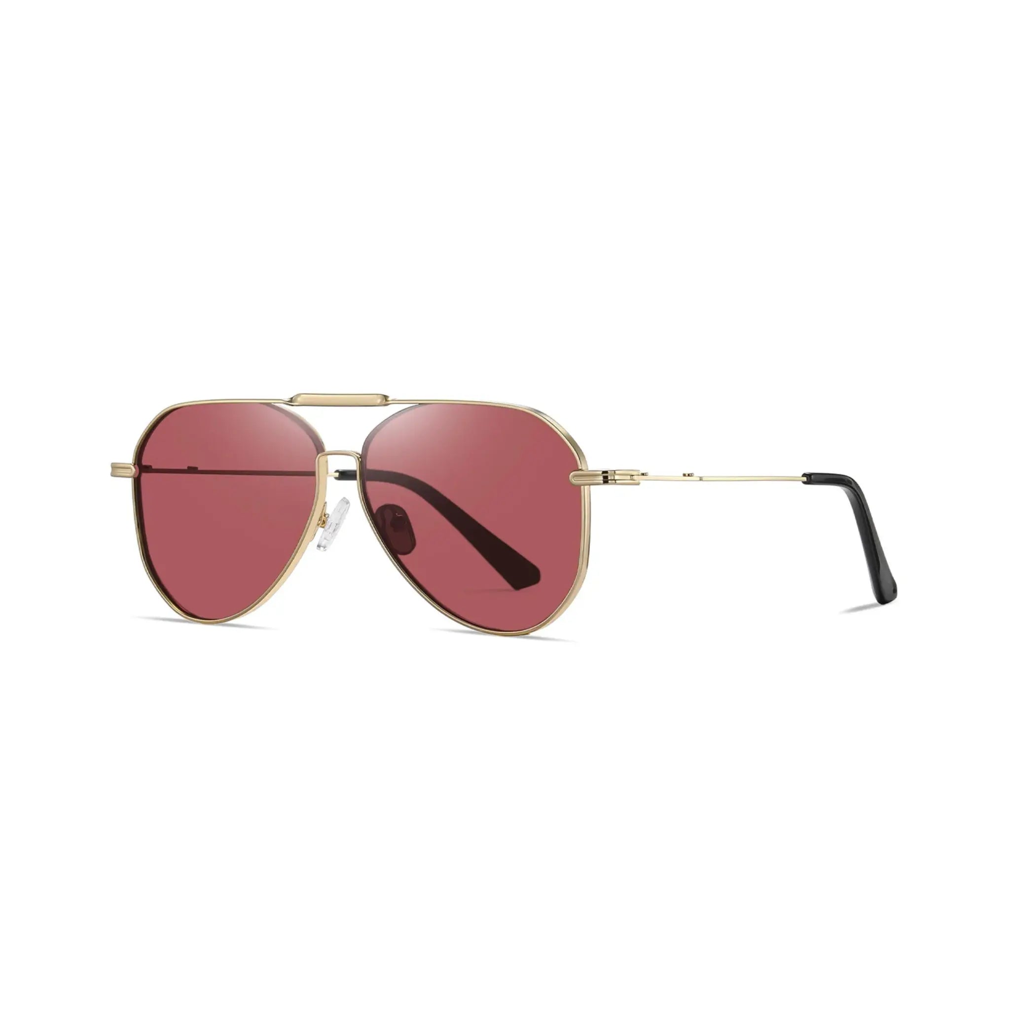 Betty’s Retro Shades Cherry sunglasses in gold with pink amber lenses