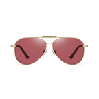 Betty’s Retro Shades Cherry sunglasses in gold with pink amber lenses