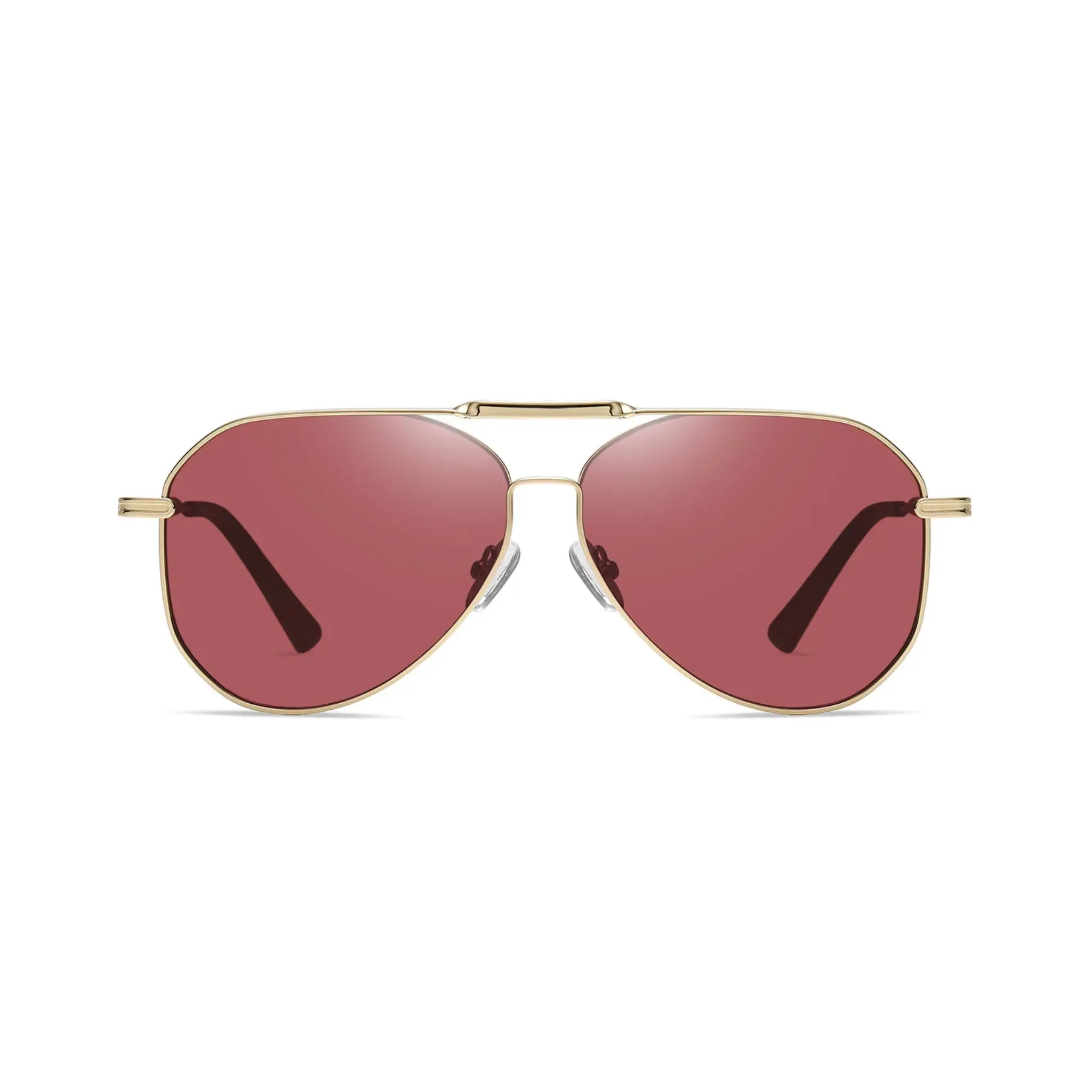 Betty’s Retro Shades Cherry sunglasses in gold with pink amber lenses