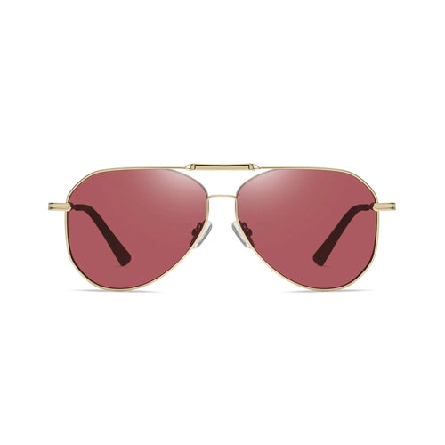 Betty’s Retro Shades Cherry sunglasses in gold with pink amber lenses