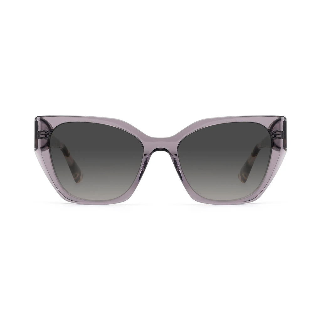 Betty’s Retro Shades Clara sunglasses in clear grey with grey gradient lenses