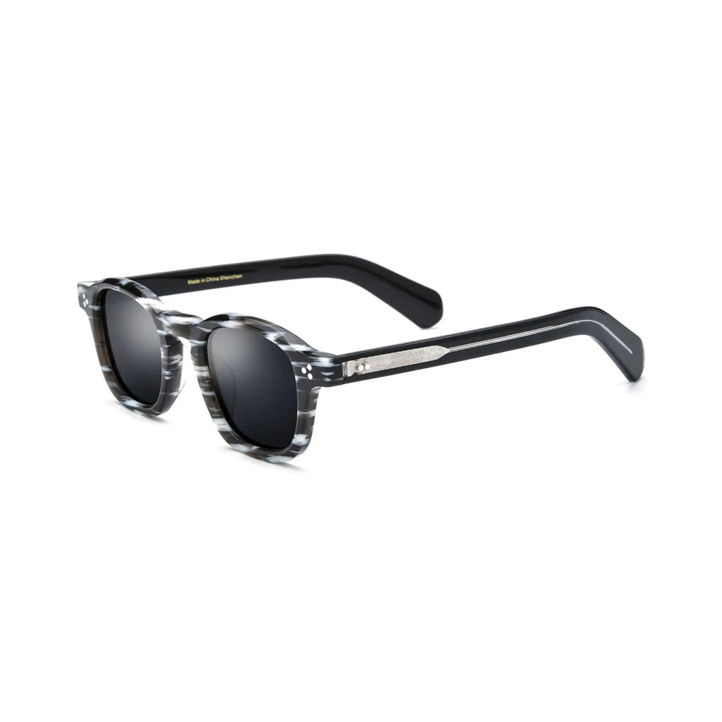 Betty’s Retro Shades Connie sunglasses in marbled black with dark grey lenses