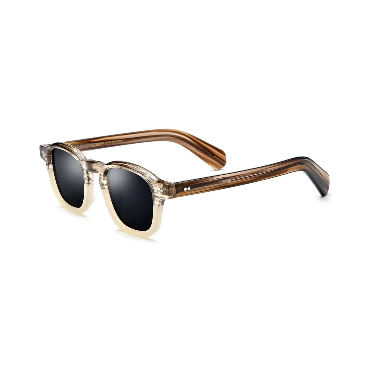 Betty’s Retro Shades Connie sunglasses in marbled brown with dark grey lenses