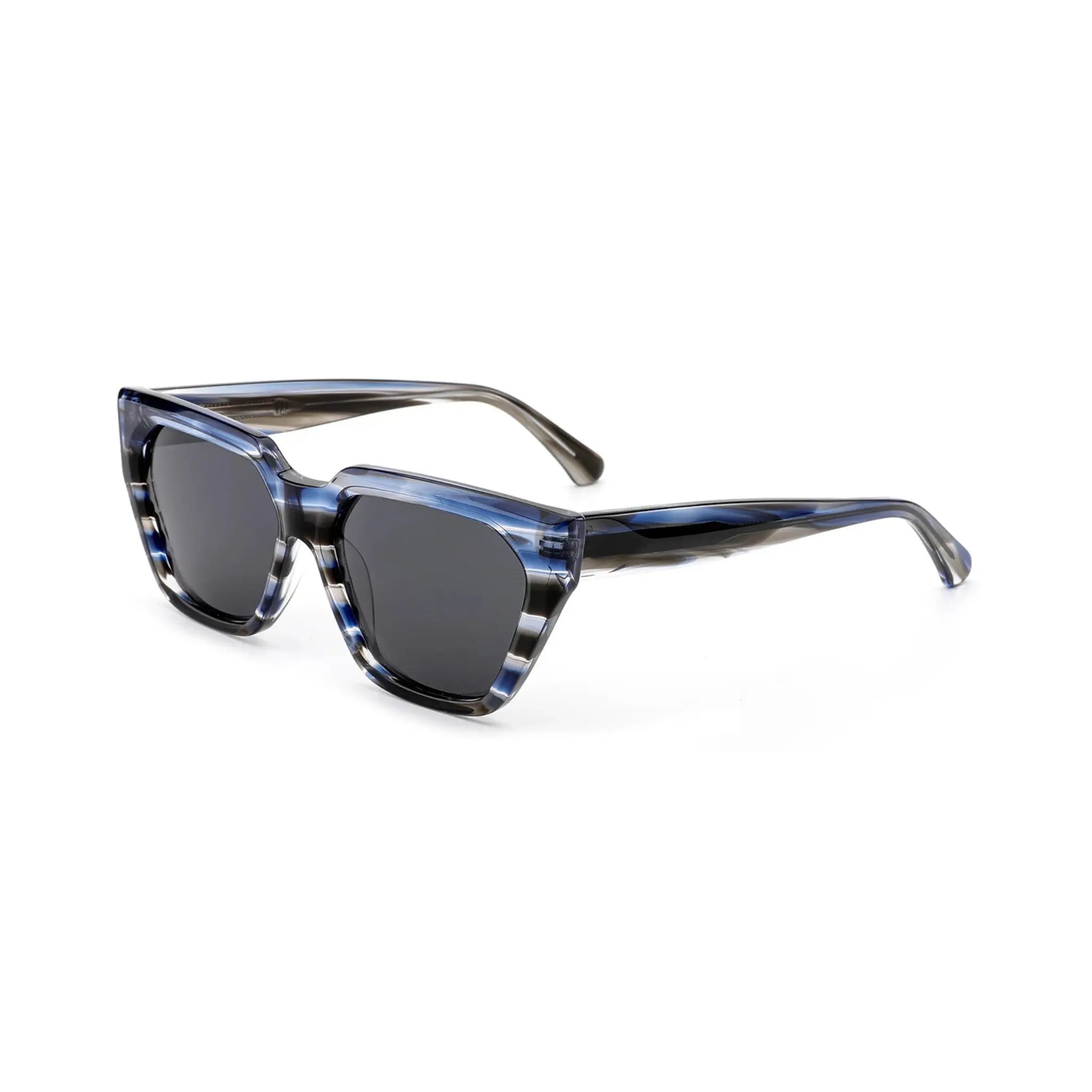 Betty’s Retro Shades Cora sunglasses in marbled blue with dark grey lenses