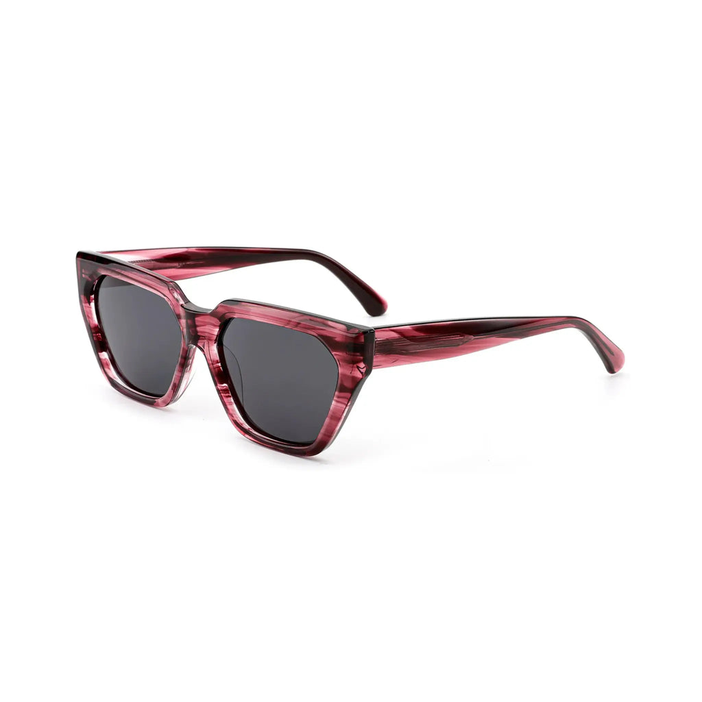 Betty’s Retro Shades Cora sunglasses in marbled red with dark grey lenses