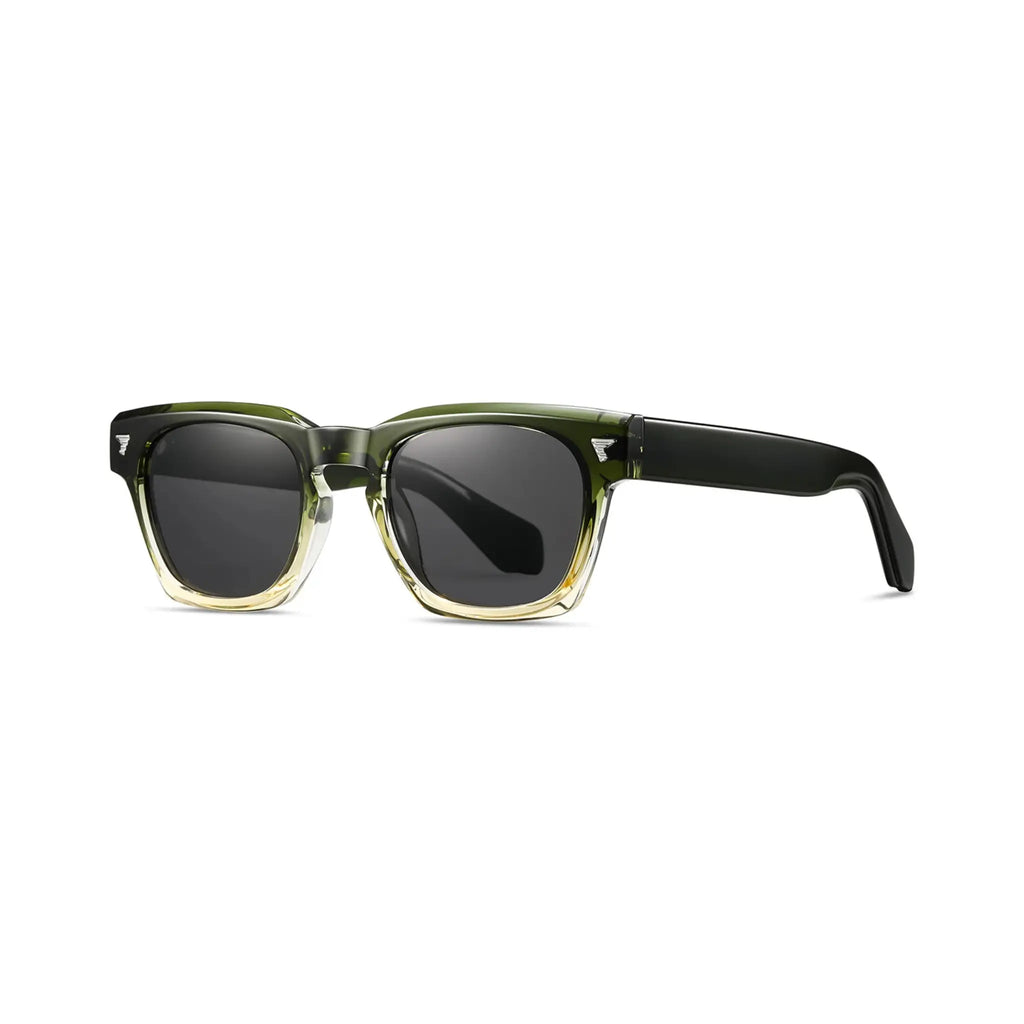 Betty’s Retro Shades Delilah sunglasses in green gradient with dark grey lenses