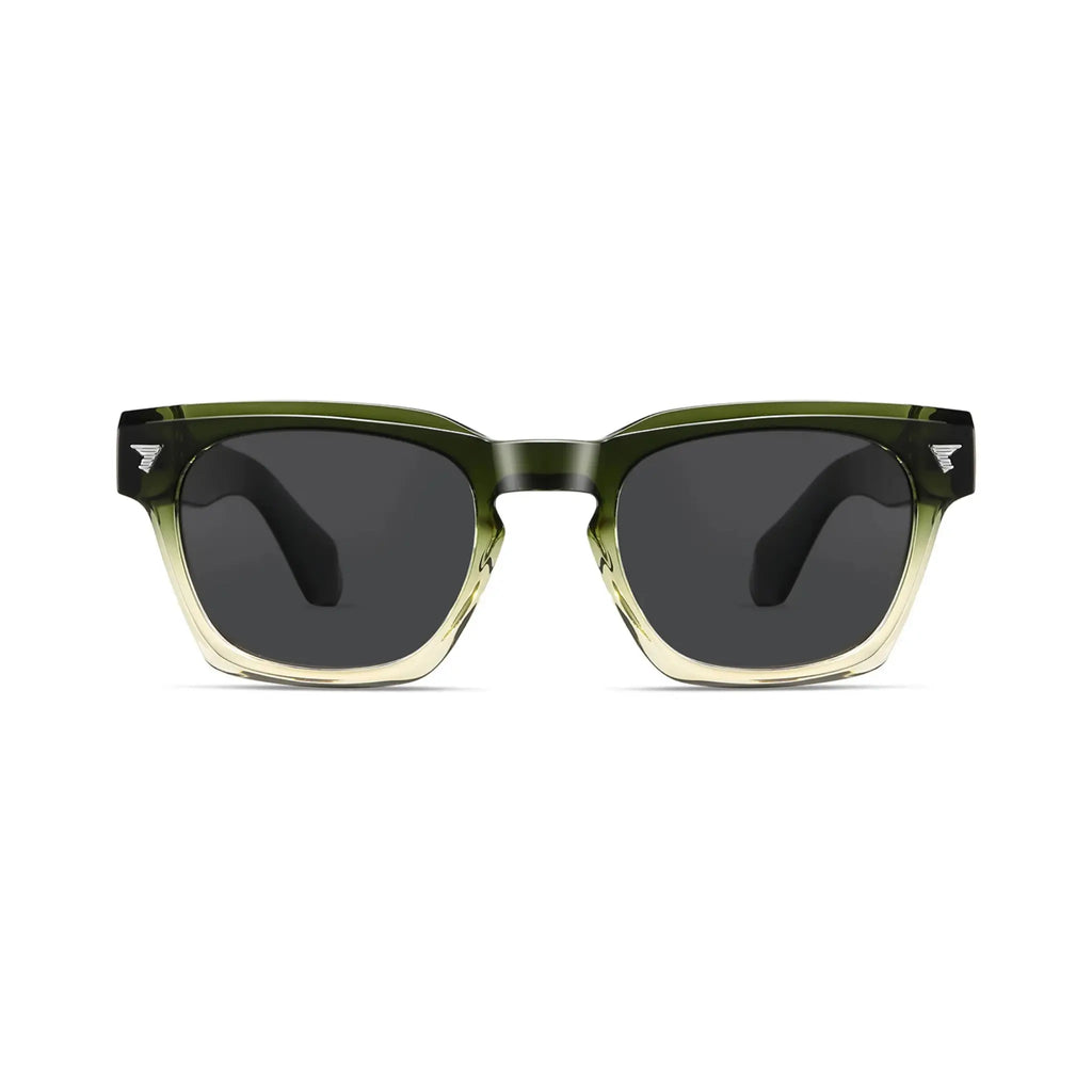 Betty’s Retro Shades Delilah sunglasses in green gradient with dark grey lenses