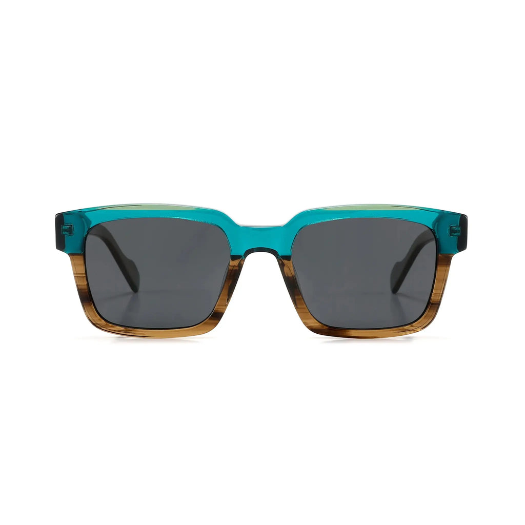 Betty’s Retro Shades Doris sunglasses in marbled brown with dark grey lenses