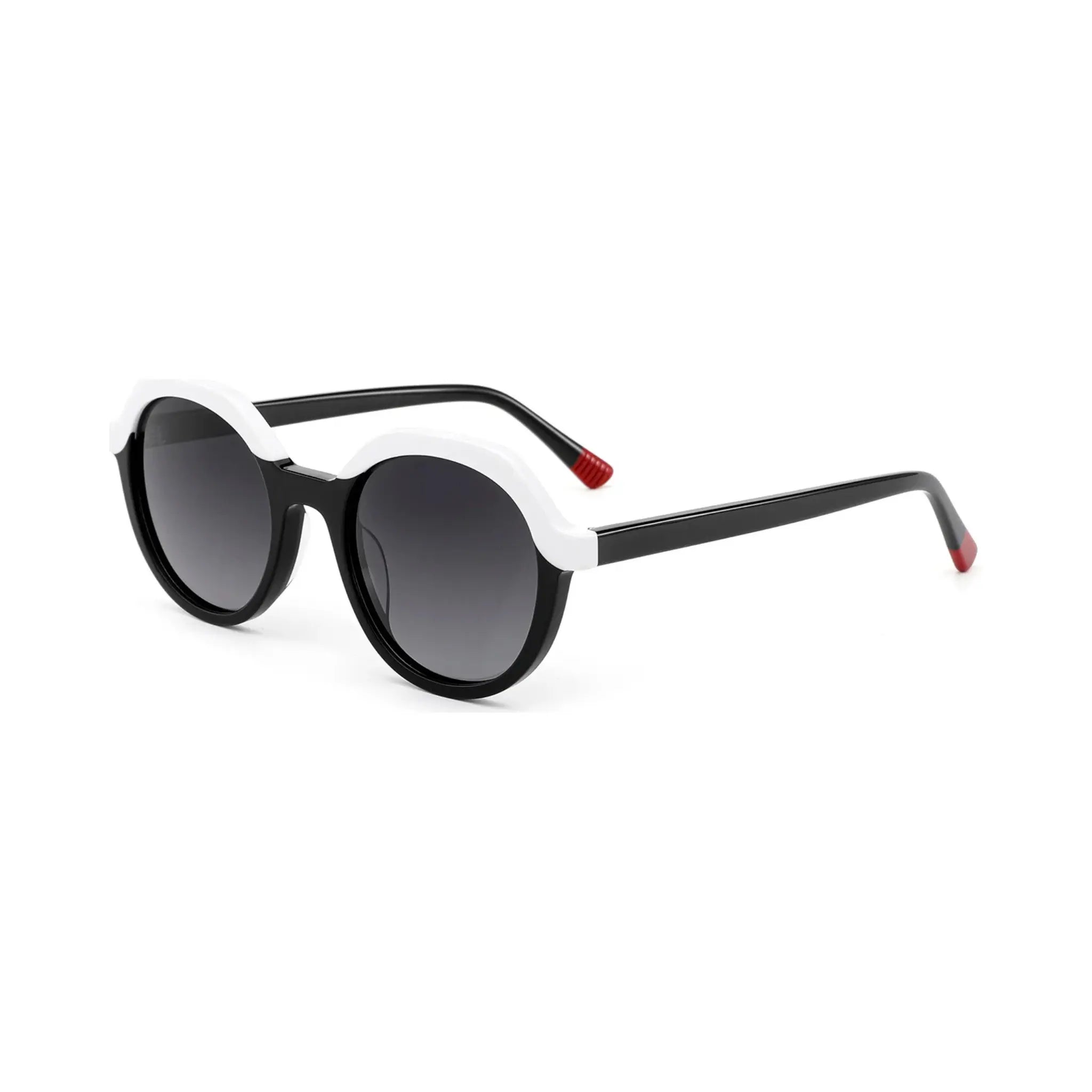 Betty’s Retro Shades Dotty sunglasses in marbled black with grey gradient lenses