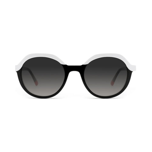 Betty’s Retro Shades Dotty sunglasses in marbled black with grey gradient lenses