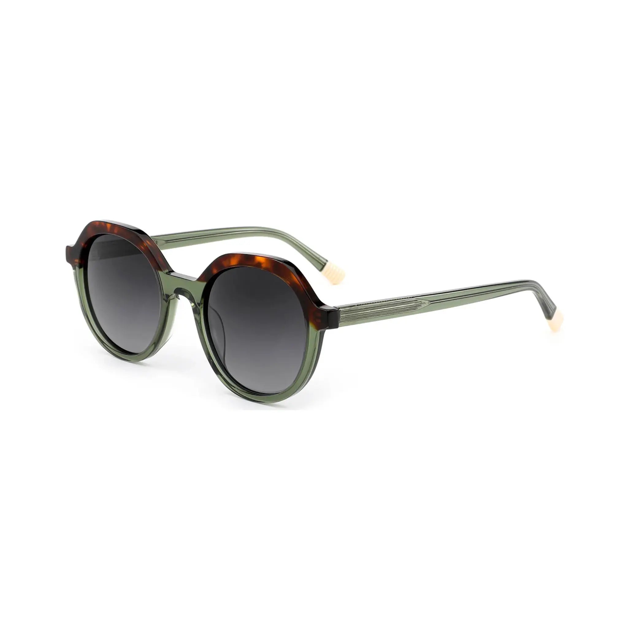 Betty’s Retro Shades Dotty sunglasses in marbled green with grey gradient lenses
