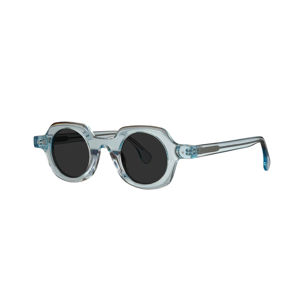 Betty’s Retro Shades Edna sunglasses in clear blue with dark grey lenses