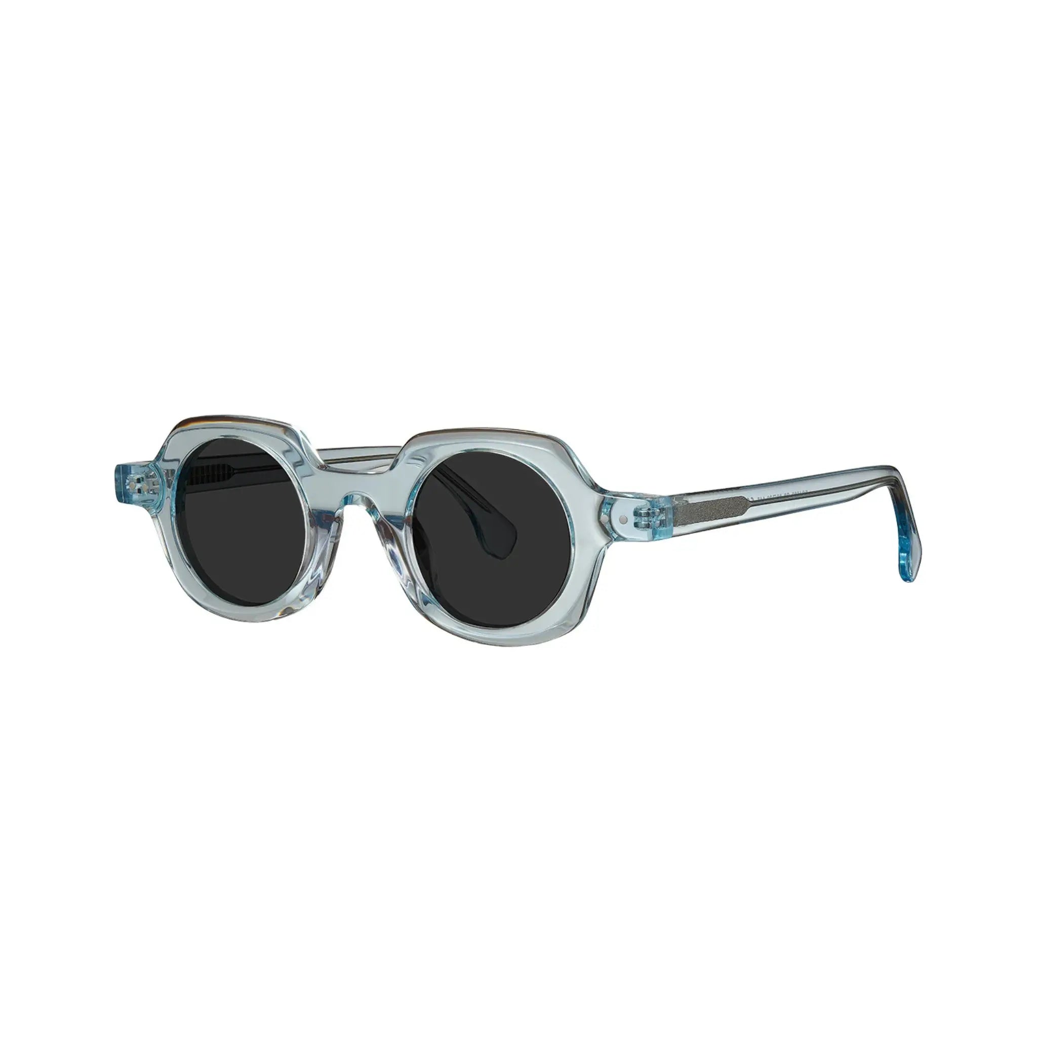 Betty’s Retro Shades Edna sunglasses in clear blue with dark grey lenses