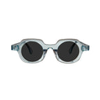Betty’s Retro Shades Edna sunglasses in clear blue with dark grey lenses