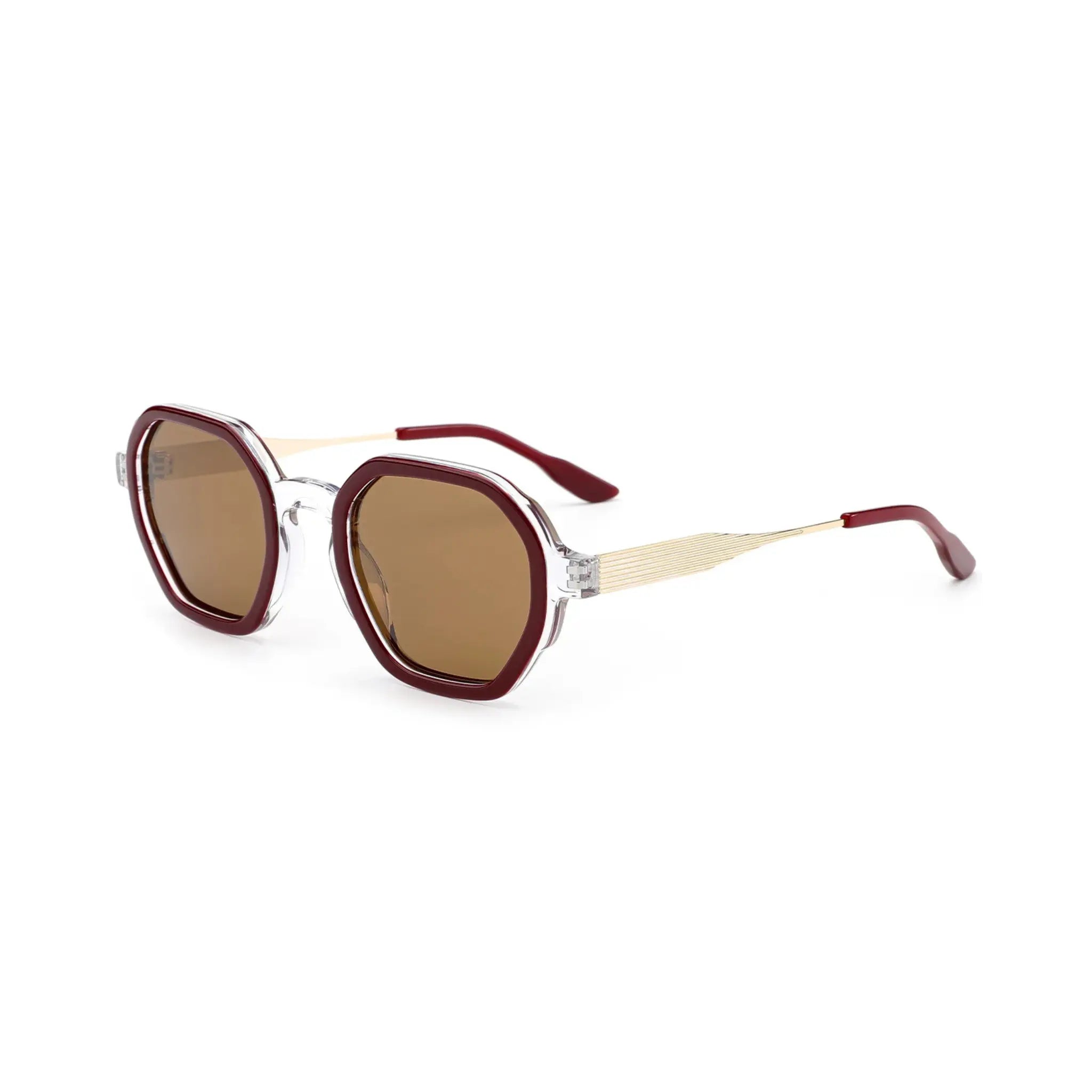 Betty’s Retro Shades Elise sunglasses in brown with amber lenses