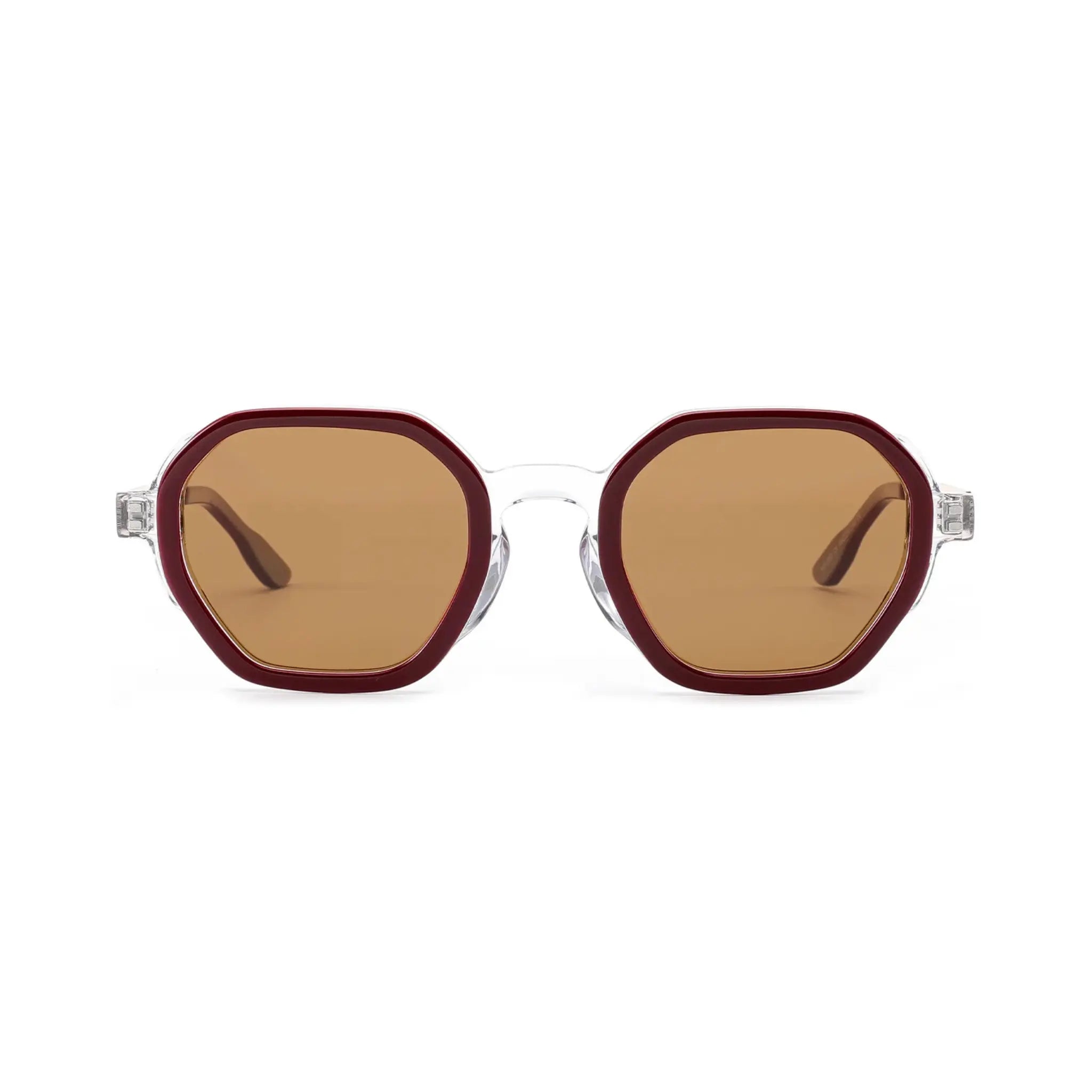 Betty’s Retro Shades Elise sunglasses in brown with amber lenses