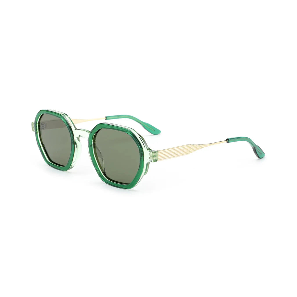 Betty’s Retro Shades Elise sunglasses in clear green with green lenses