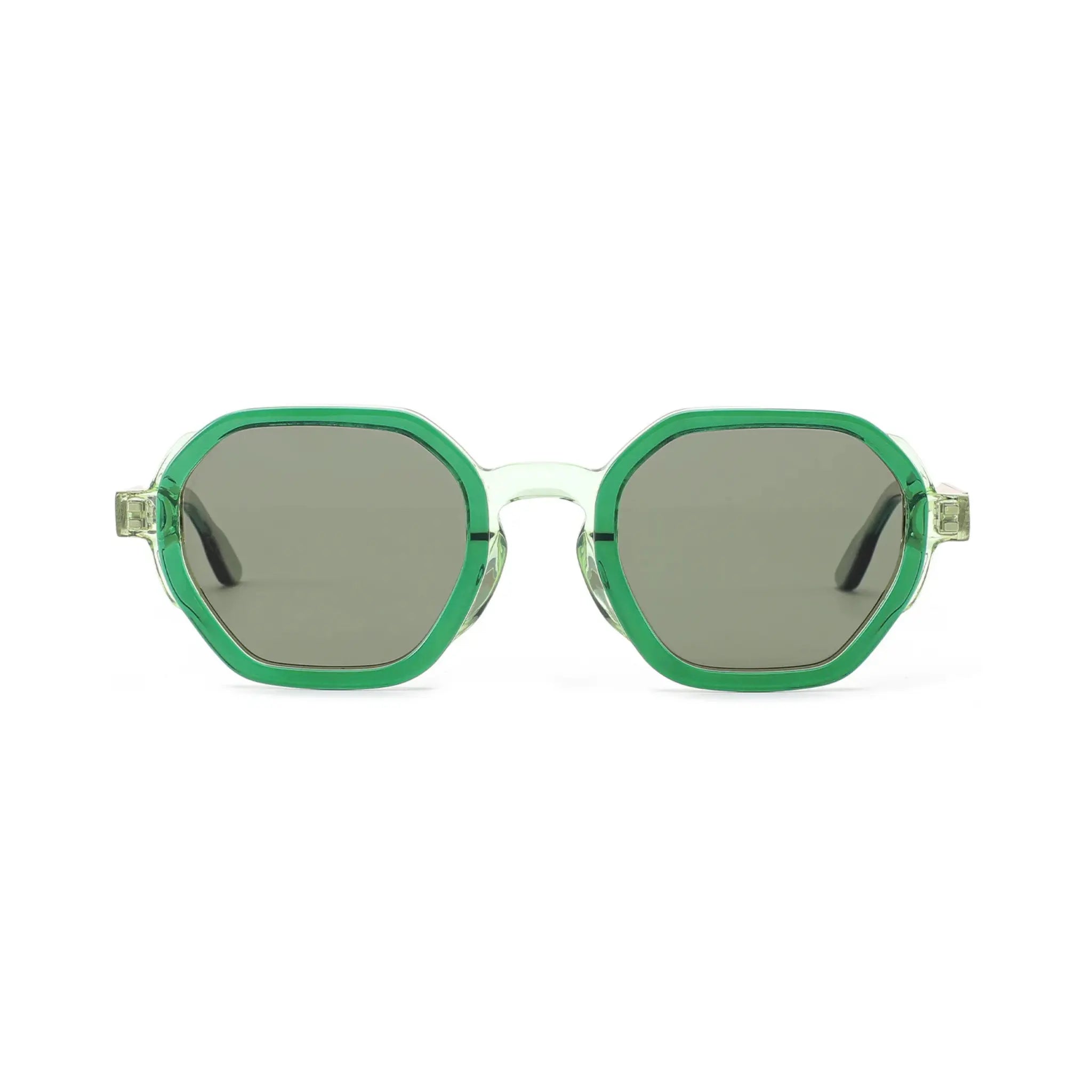 Betty’s Retro Shades Elise sunglasses in clear green with green lenses