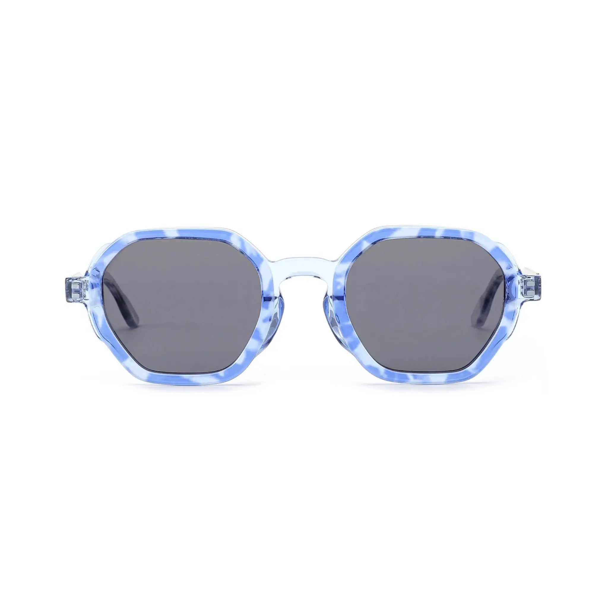 Betty’s Retro Shades Elise sunglasses in marbled blue with dark grey lenses