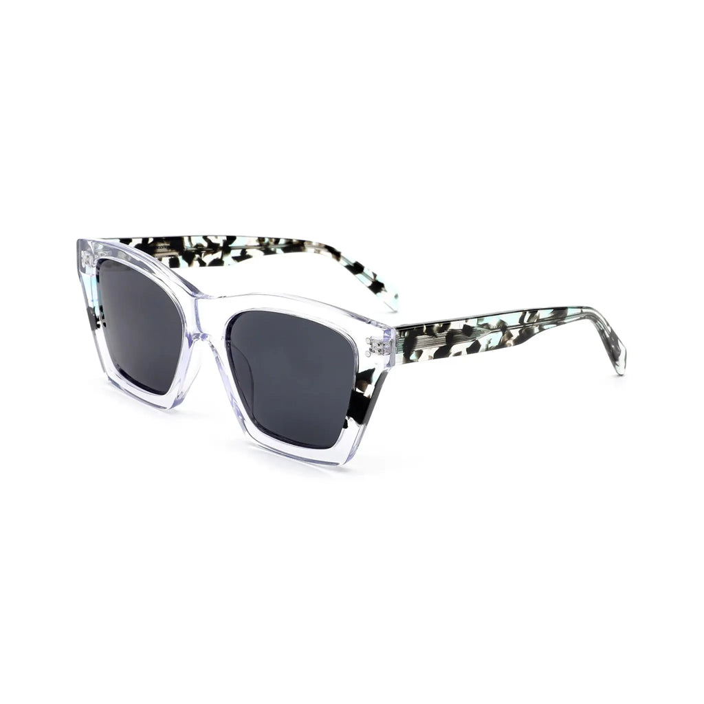 Betty’s Retro Shades Esther sunglasses in frost with dark grey lenses