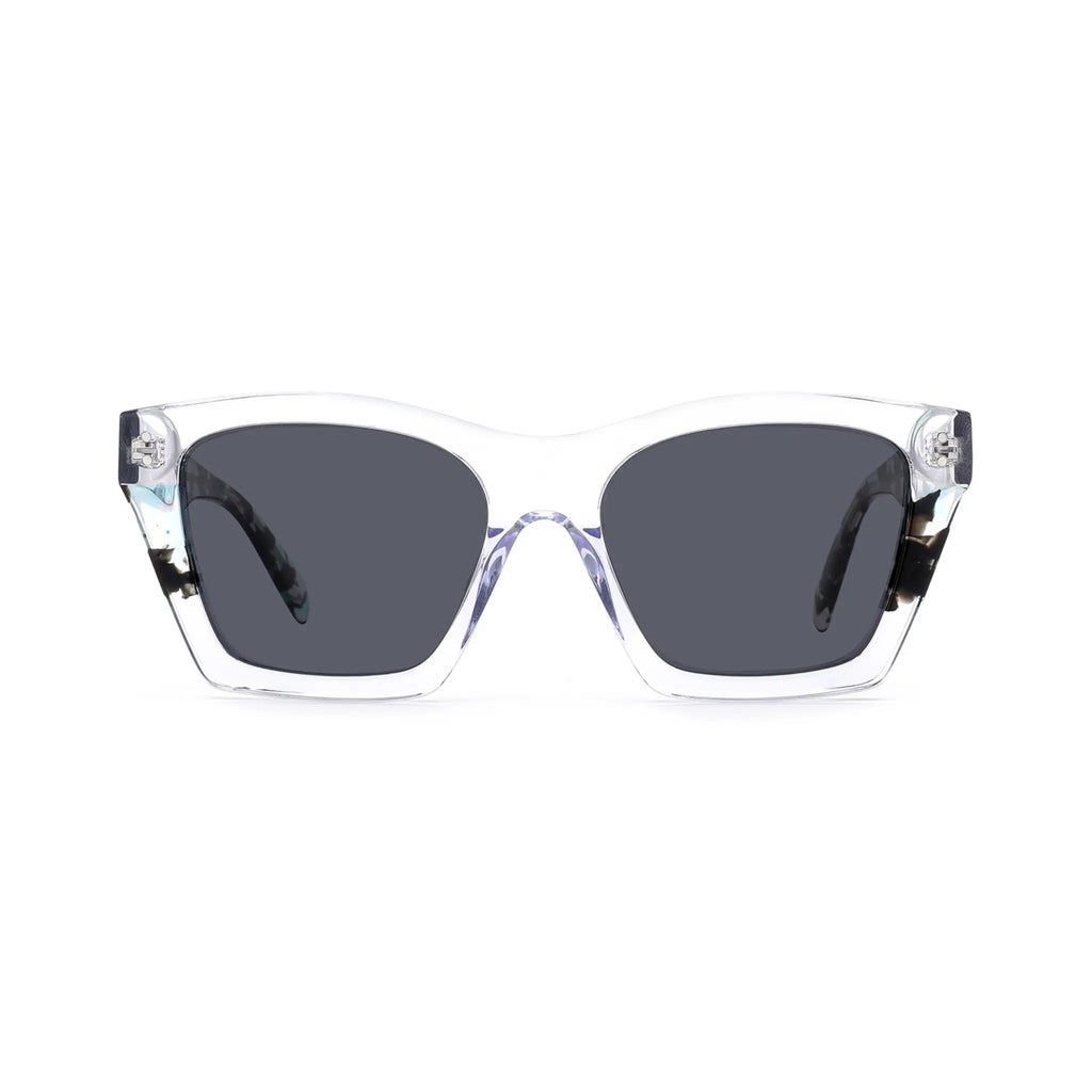 Betty’s Retro Shades Esther sunglasses in frost with dark grey lenses