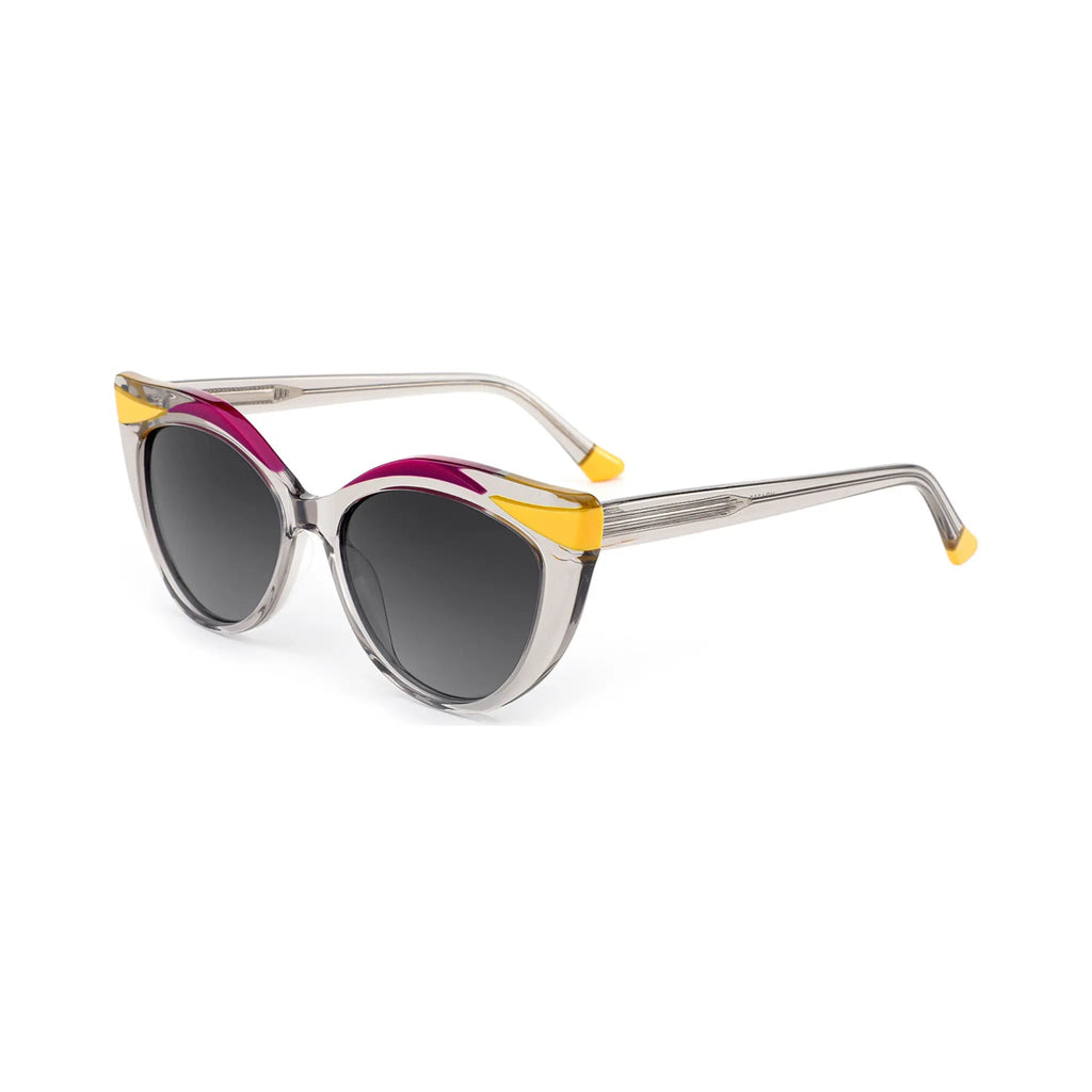 Betty’s Retro Shades Evelyn sunglasses in frost with grey gradient lenses