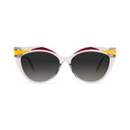 Betty’s Retro Shades Evelyn sunglasses in frost with grey gradient lenses