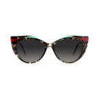 Betty’s Retro Shades Evelyn sunglasses in marbled grey with grey gradient lenses