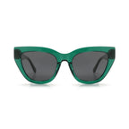 Betty’s Retro Shades Faye sunglasses in clear green with dark grey lenses