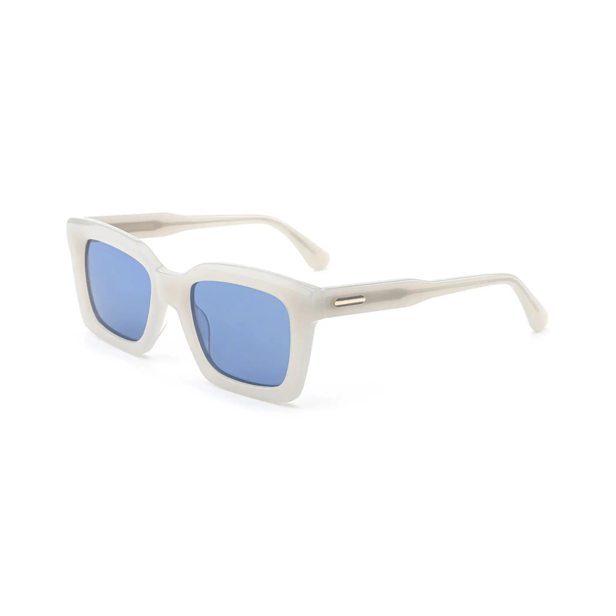 Betty’s Retro Shades Frankie sunglasses in white with blue lenses