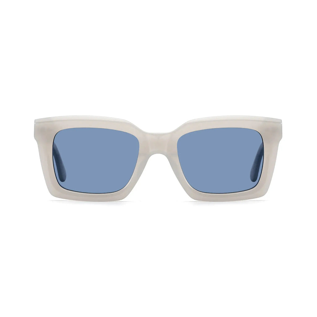 Betty’s Retro Shades Frankie sunglasses in white with blue lenses