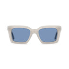 Betty’s Retro Shades Frankie sunglasses in white with blue lenses