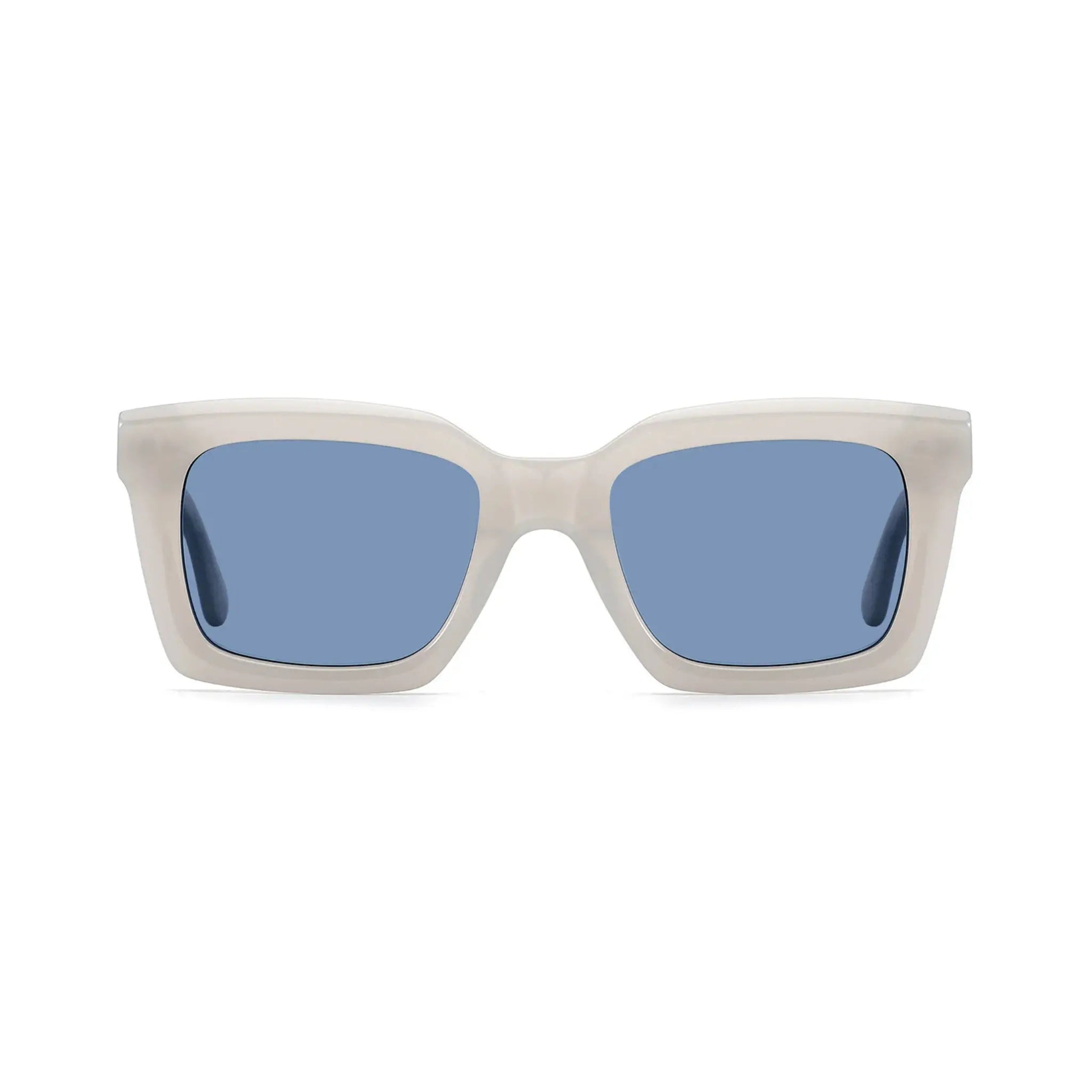 Betty’s Retro Shades Frankie sunglasses in white with blue lenses