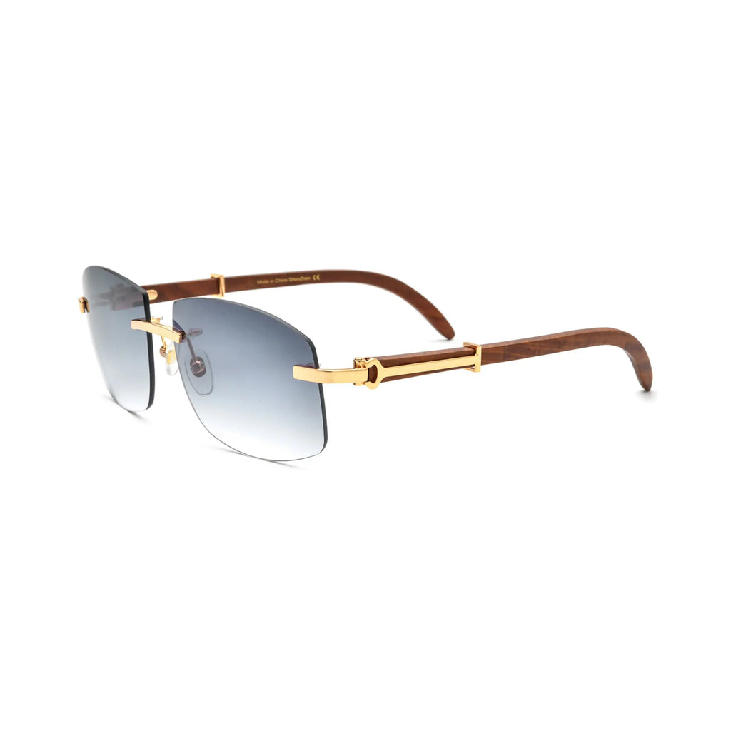 Betty’s Retro Shades Gia sunglasses in gold with grey gradient lenses