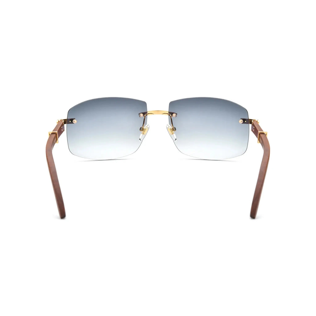 Betty’s Retro Shades Gia sunglasses in gold with grey gradient lenses
